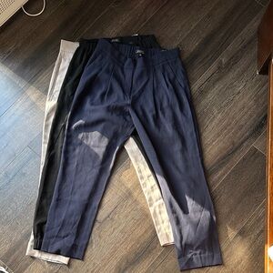 Women’s Aritzia Babaton Pants 3 pairs   Navy, Black, and Beige